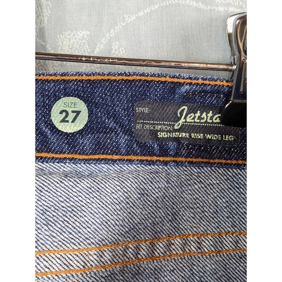 Red Engine Vtg 90s Mid Rise Wide Leg "Jetstar" Jeans Sz 27 - Picture 4 of 6